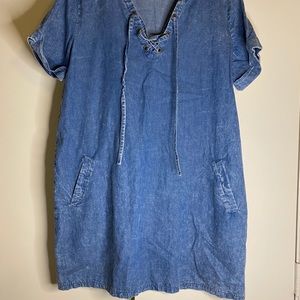 DENIM dress - size Large